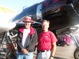 Owner Mike Keenum, Pilot "Hoot" Gibson